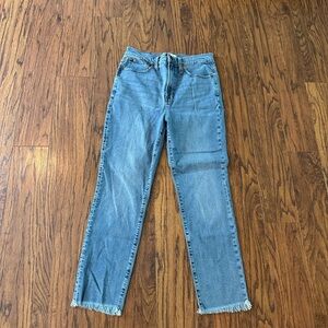 Madewell Blue Straight Leg Jeans High-Rise